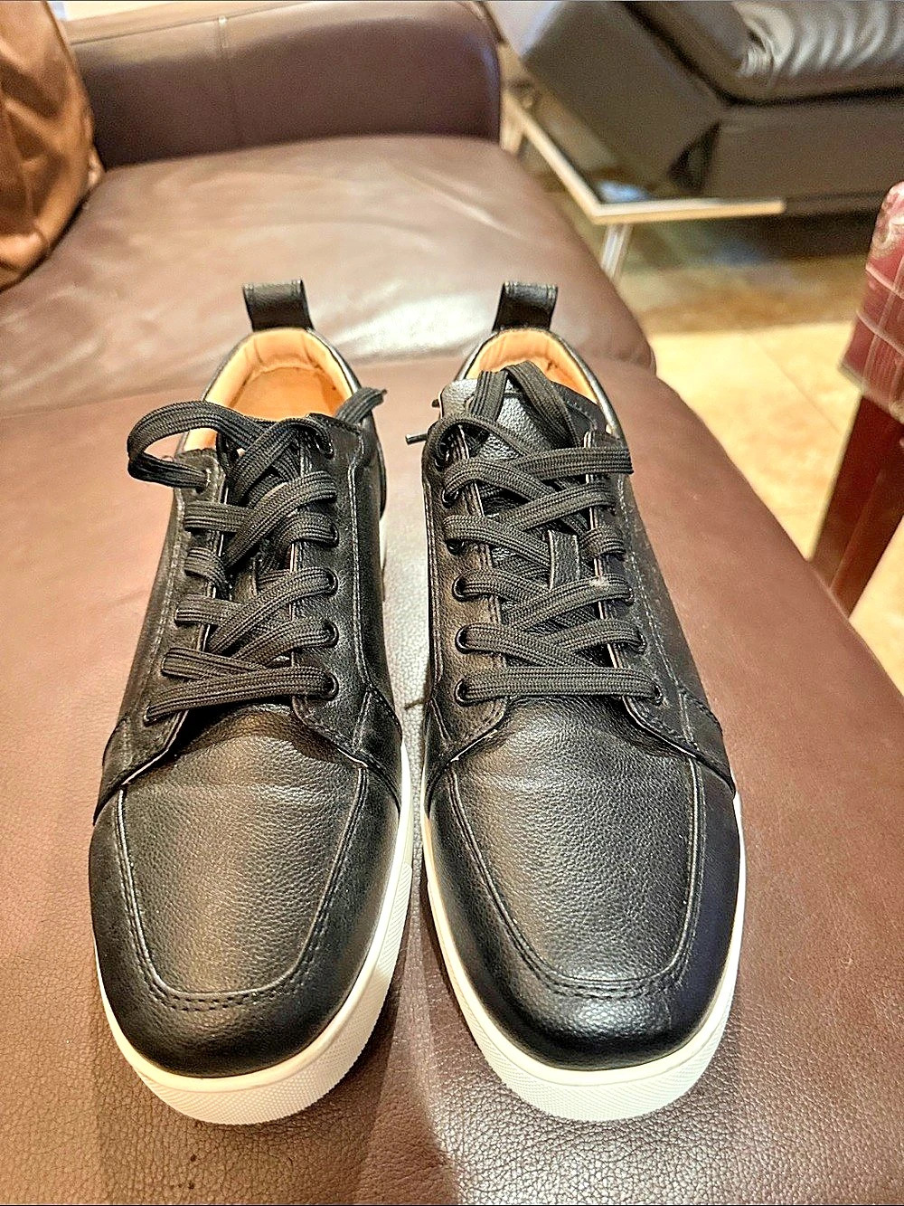 Christian Louboutin Men's Black Low-Top Sneakers